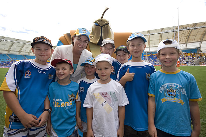 gold coast titans pictures. Gold Coast Titans#39; mascot,