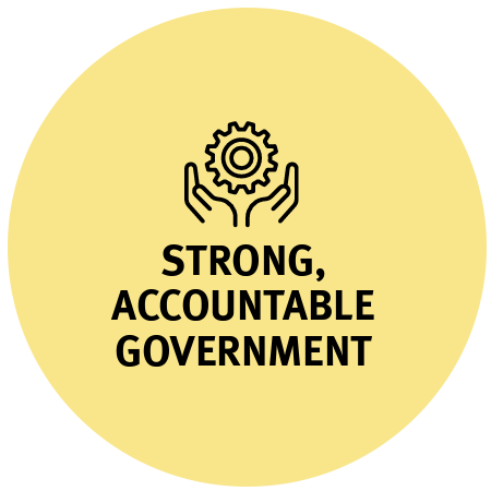 Strong, accountable government
