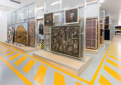 Upgraded Collection Storage at the Queensland Art Gallery.