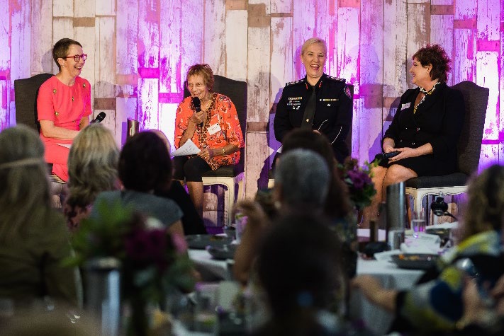 The panel at the Premier's Women on Boards event on the Sunshine Coast.